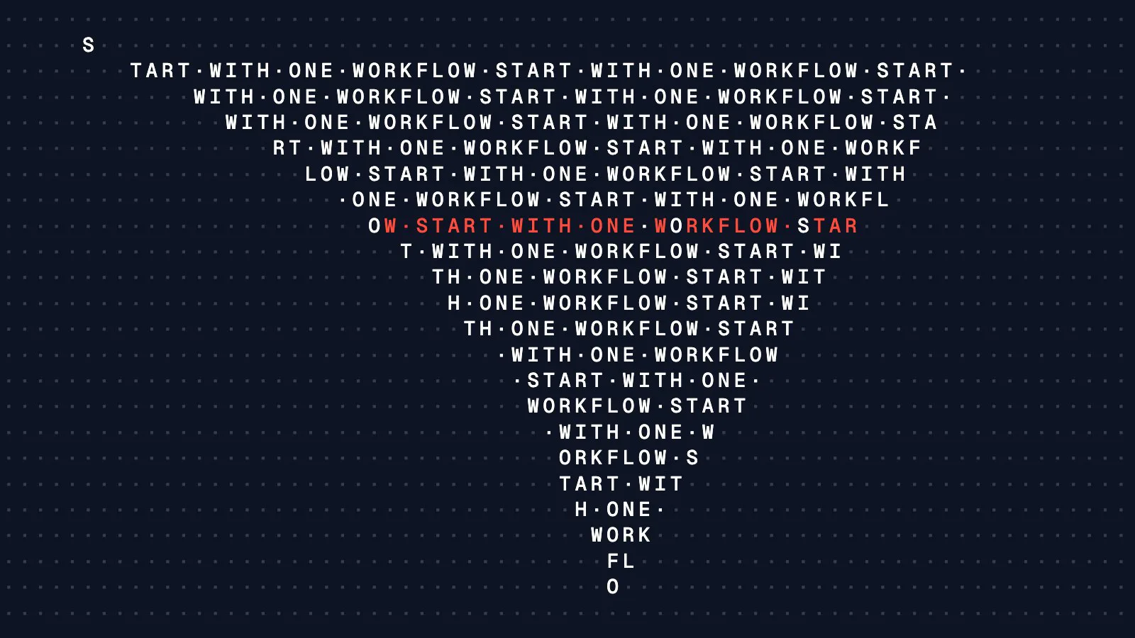 Glyph pattern
